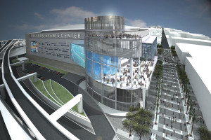 The new Orlando Events Center will give the Magic the first LEED-certified basketball arena once completed.