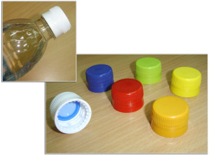 Bottle caps usually require a separate recycling process from the bottles themselves. Aveda recycles plastic#5 caps at its stores.