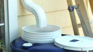 Making your own rainwater collection system is easy and inexpensive. Image: Videojug.com 