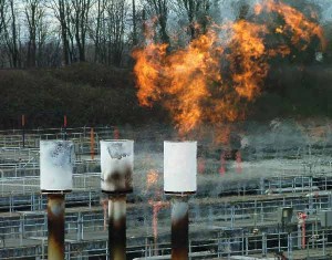 methane-gas-burn-epa Capturing landfill gases for energy use is an efficient way to recycle this "waste" into useable fuel. Photo: Ecology.com