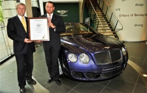 bentley_recycling_certificate Bentley's new recyclable car comes with a $425,000 price tag. Photo: Autobloggreen.com