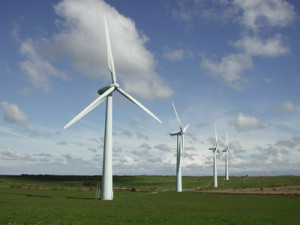 Using a wind turbine along with solar panels assure that you will always have power. Photo: Ourworldfoundation.org.uk