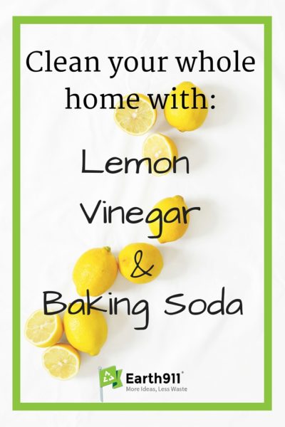How do you make a cleaner with vinegar and baking soda?