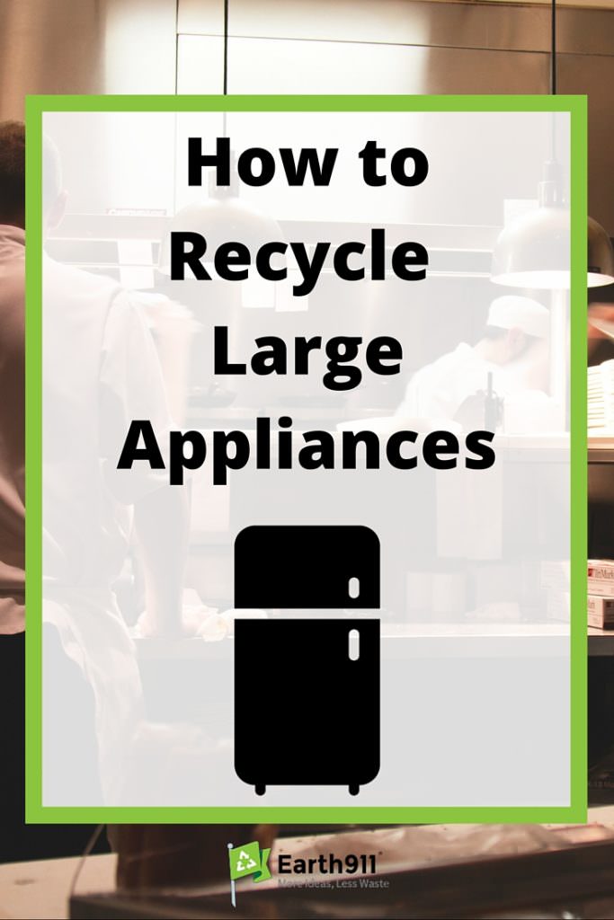 How can you have your appliances picked up for recycling?