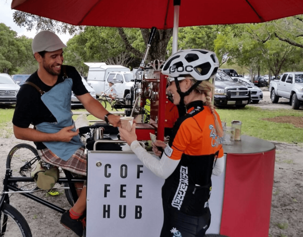 photo of Bike Baristas Create Coffee with Their Own Pedal Power image