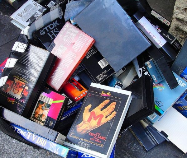 Obsolete audio cassette tapes and VHS tapes pose a problem for many recyclers. Photo: Kirill Reinhart Find a location to recycle VHS tapes in your area here.