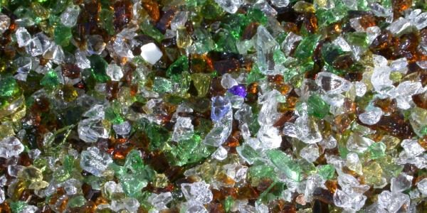 what is glass recycled into