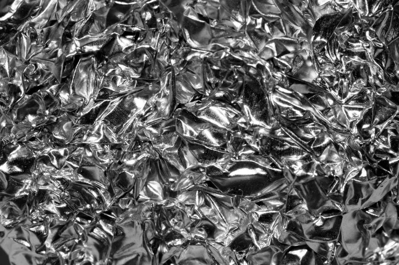 crumpled aluminum foil