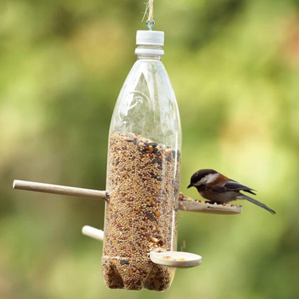 Check out these 7 awesome upcycled bird feeders you can make this weekend.