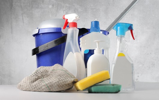 cleaning products and tools