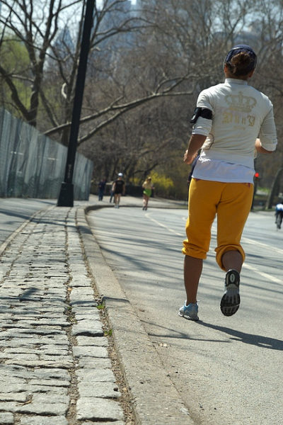 Jogger In Central Park. 