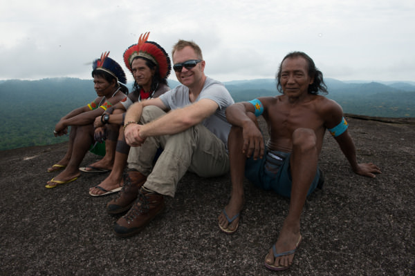 PURE Energies CEO Zbigniew Barwicz with Kayapo tribesmen.