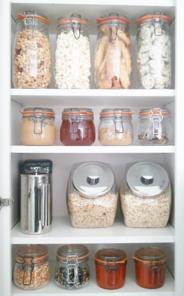 Zero waste lifestyle home pantry