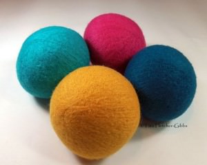 Wool Dryer Balls - Candy Pop - Set of 4 - Eco Friendly