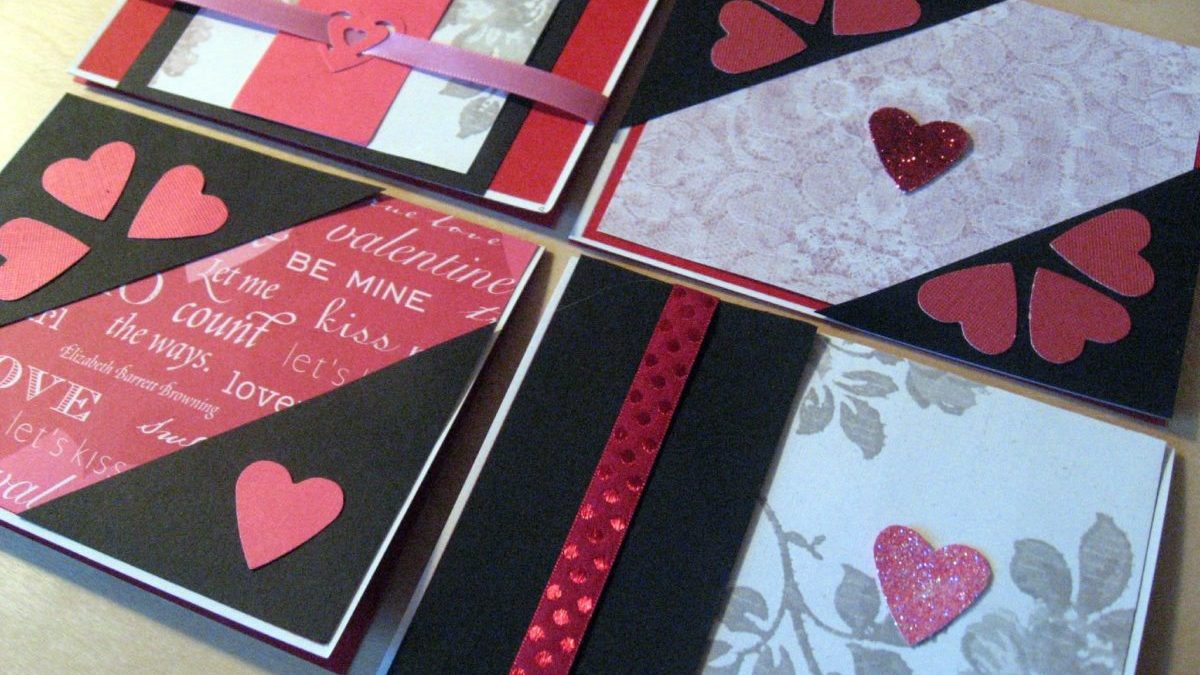 Handmade Valentine's Day cards