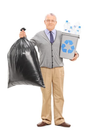 Separating trash from recyclables helps ensure that the recyclable material isn't contaminated. Photo: Shutterstock