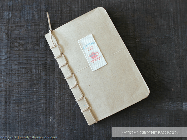 Recycled Grocery Bag Book