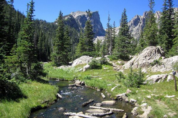 Colorado - Rocky Mountain National Park: Tyndall Creek and Hallett Peak