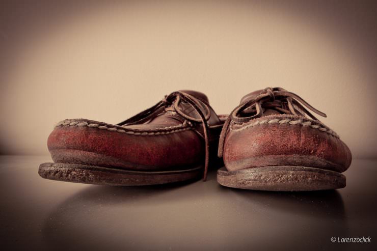 Worn shoes