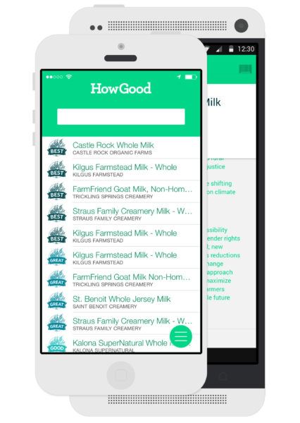 HowGood food ranking service mobile app