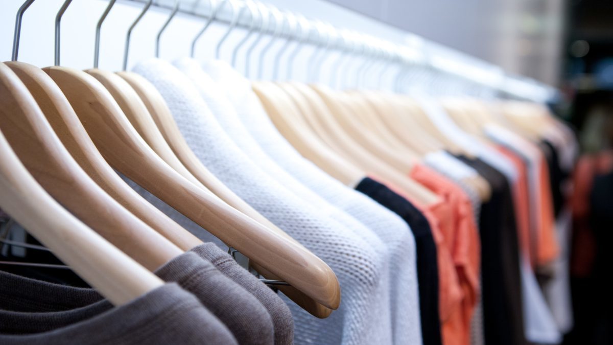 Sustainable Clothes On A Rack