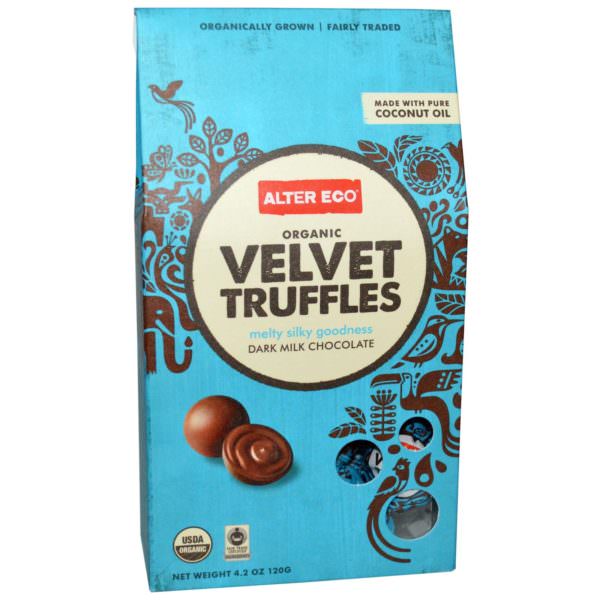 Alter Eco's Organic Velvet Truffles are sinfully sweet and available today at the Earth911 store. 