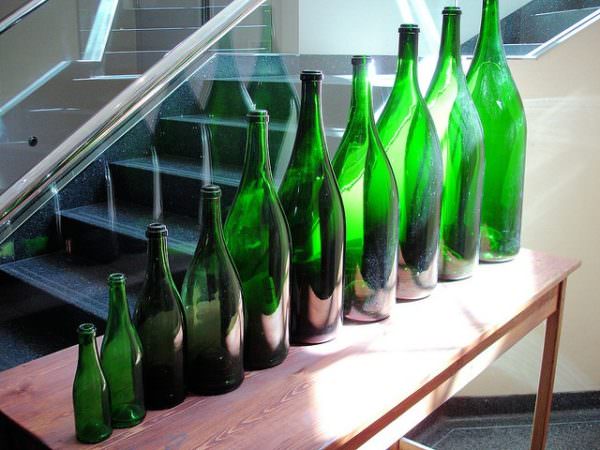 Wine bottles at Artesa Winery - Napa, Ca
