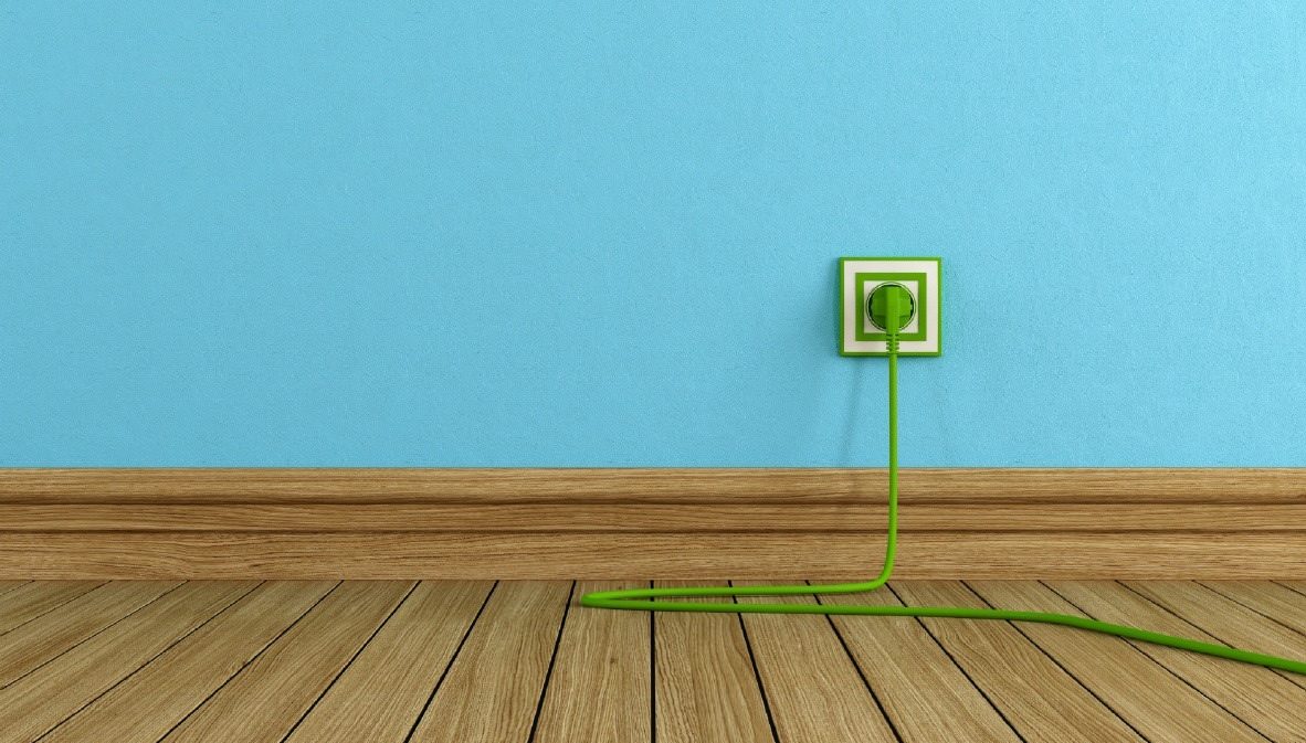 Outlet plug in energy efficient home