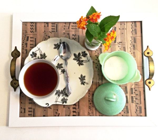 Photo frame tea tray