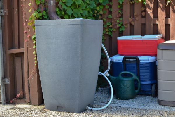 Rain barrel for rainwater collection