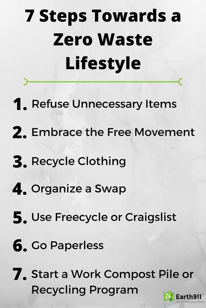 Check out these 7 steps towards a zero waste lifestyle.