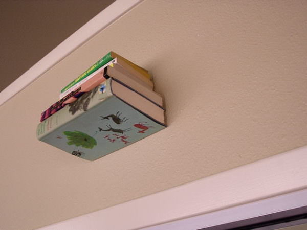 Invisible book shelf
