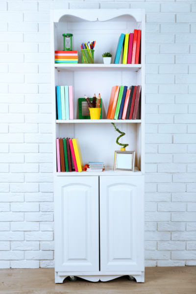 Organized shelf - sustainable living 