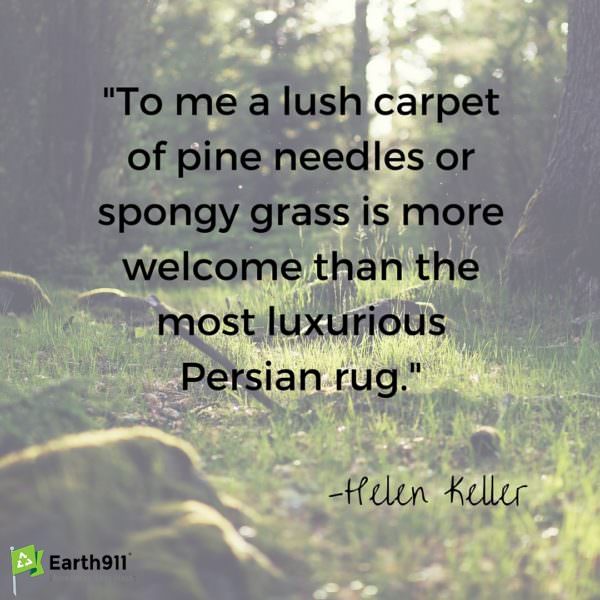 I love this quote from Helen Keller. Time spent rolling in the grass is truly wonderful.