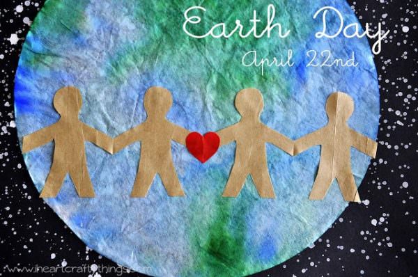 Earth Day Coffee Filter Craft for Kids