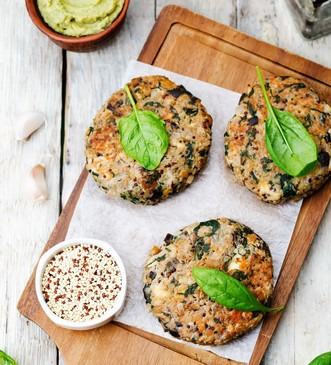 Quinoa burgers are a great cookout alternative for Memorial Day.
