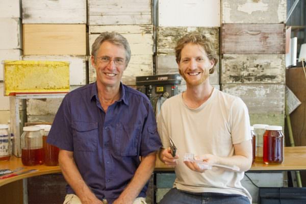 Stu and Cedar hires beekeeping and sustainable living