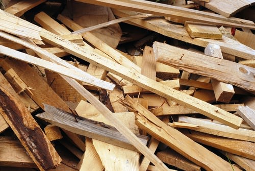Wood construction waste