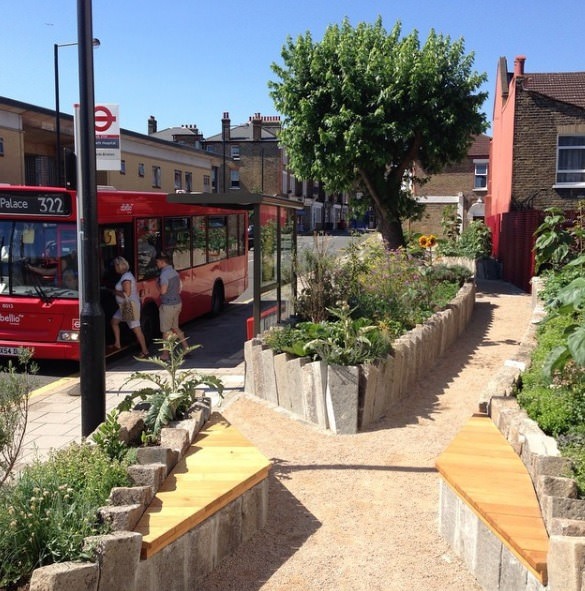 The Edible Bus Stop urban gardening 