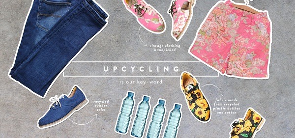 Insecta makes its shoes from vintage clothing, plastic bottles and recycled rubber. Photo credit: Insecta
