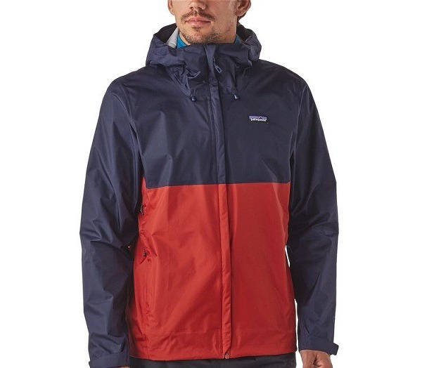 The Torrentshell Jacket from Patagonia is made with 100 percent recycled nylon face fabric. Photo credit: Patagonia