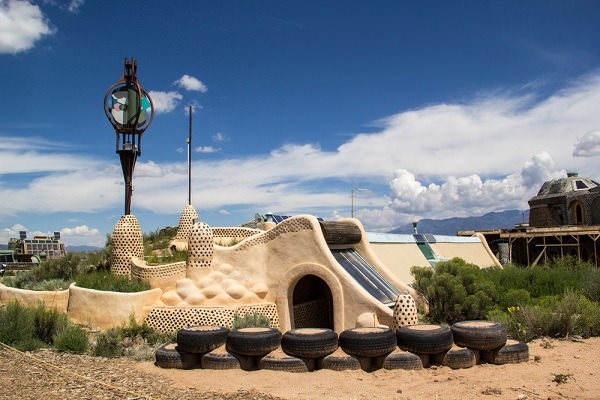 This Earthship is in Taos, New Mexico. Photo credit: Sue Stokes / Shutterstock.com