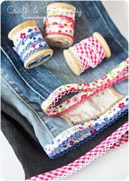 Cute cutoff jean ideas by Craft and Creativity