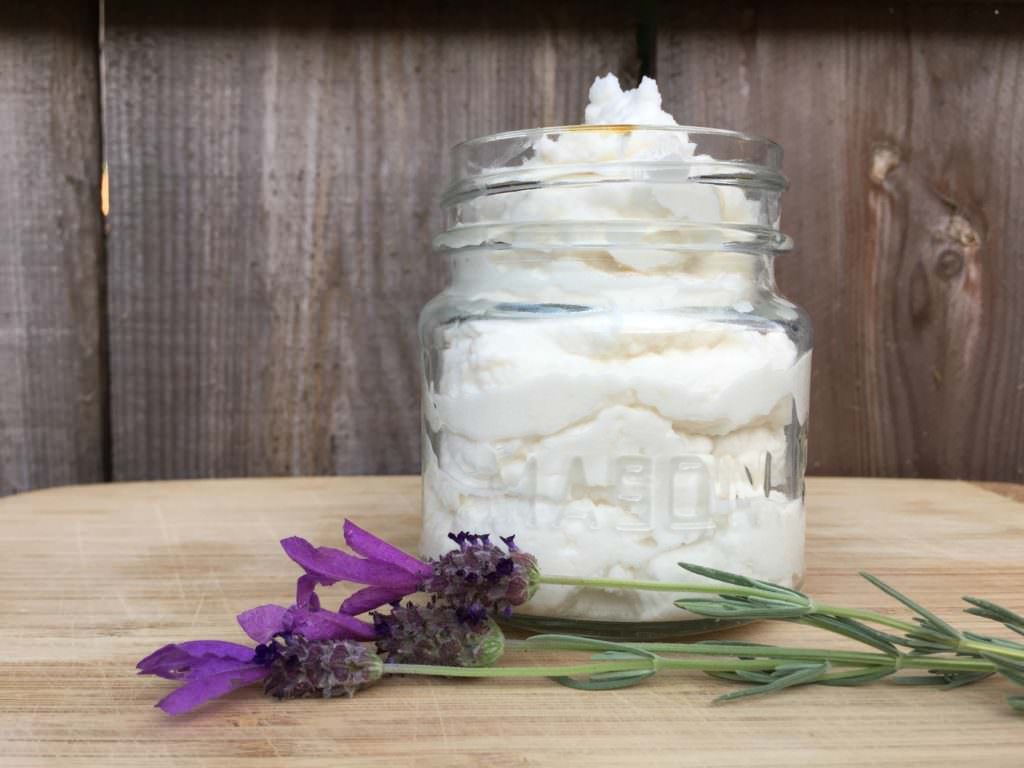 DIY shaving cream in Mason jar