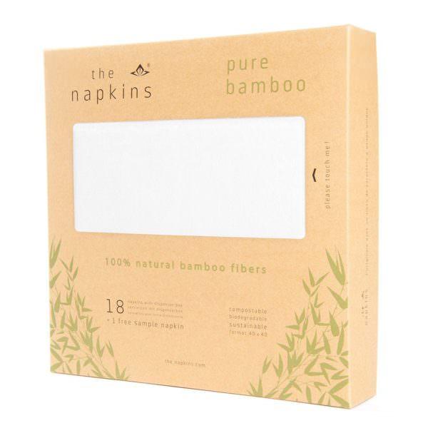 The Napkins brand 100% natural bamboo napkins