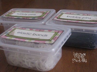 Organize with baby food containers
