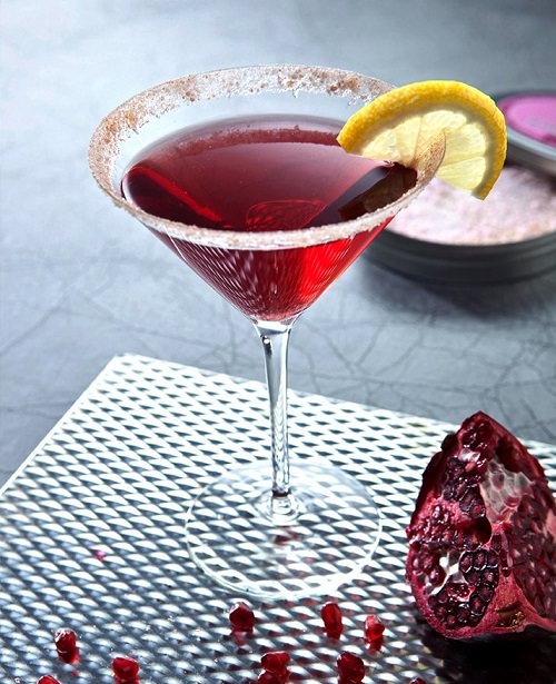 Stirrings Pomegranate Martini cocktail