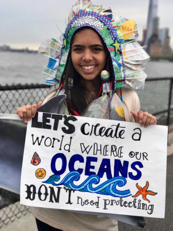 Hannah Testa is serious about keeping the oceans plastic-free. 