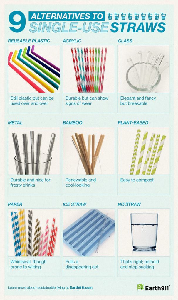 9 Alternatives to Single-use Straws