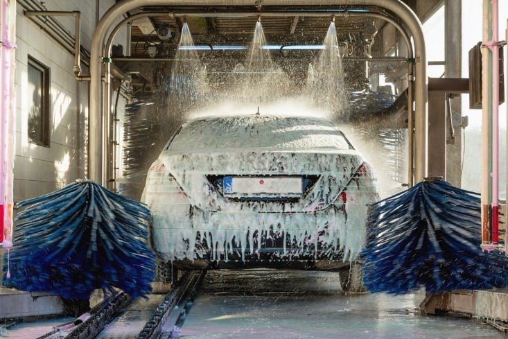 Car in car wash